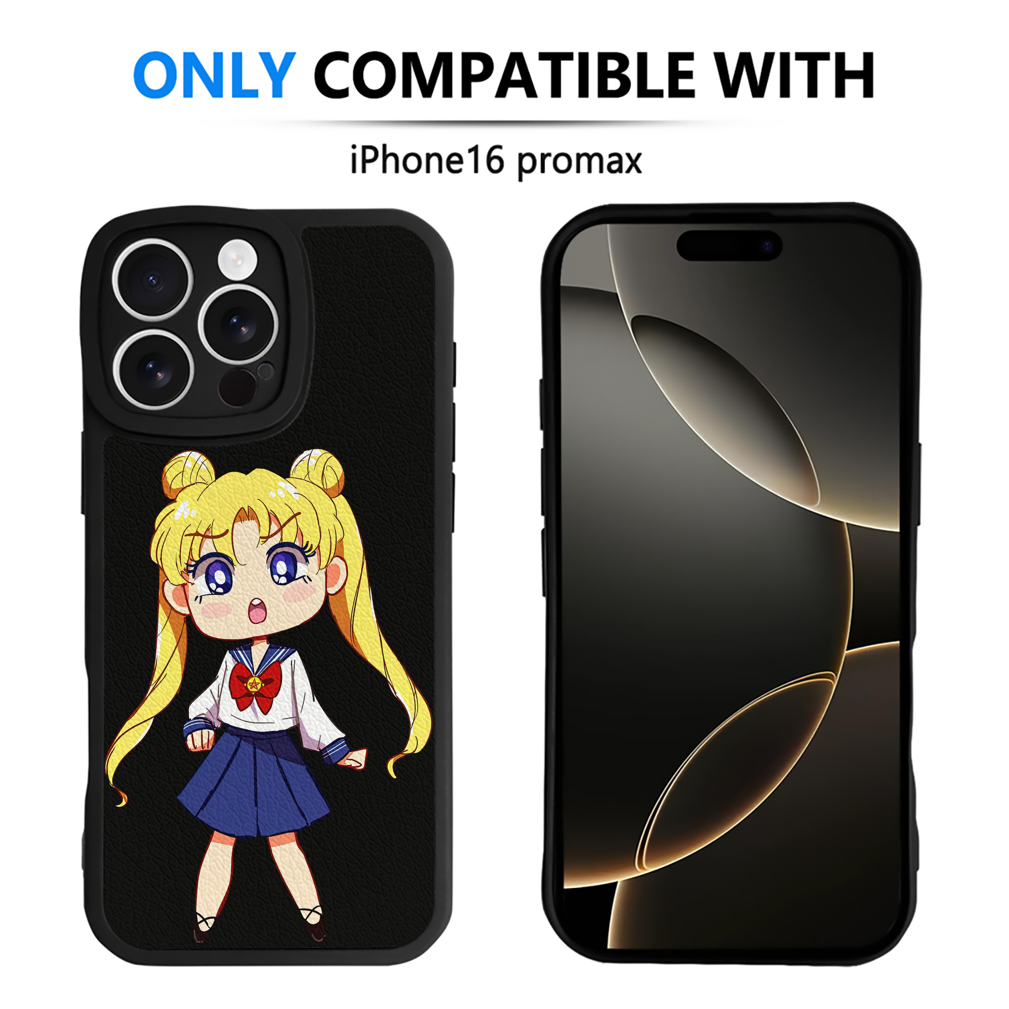 （画像用） 美少女戦士セーラームーン 愛野 美奈子 あいの みなこ Sailor Moon Aino Minako 【iPhone 16シリーズ対応】シリコンスマホケース（レザー調） 材質：シリコン